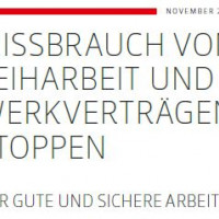 Missbrauch von Leiharbeit und Werkverträgen stoppen