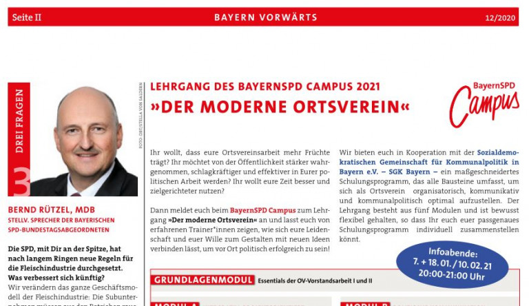 BayernVorwärts Interview Screenshot