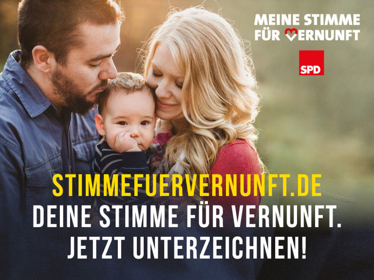 Stimme für vernunft Unterzeichnen