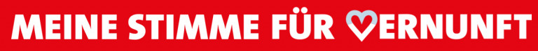 Logo einzeilig Stimme für Vernunft